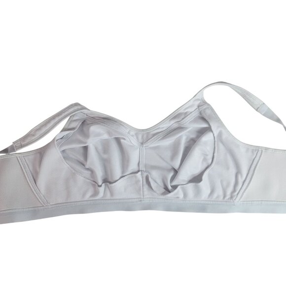 Playtex 18 Hour Wirefree Bra White 44DD Active Breathable Comfort Straps #4159 - Picture 6 of 9